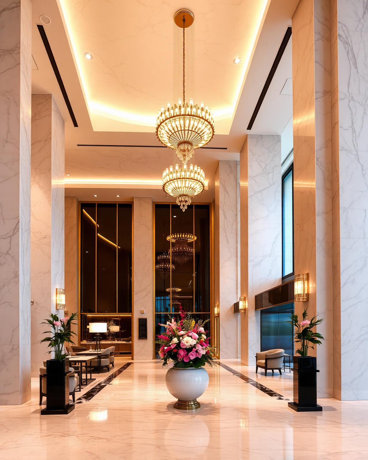 Marble lobby